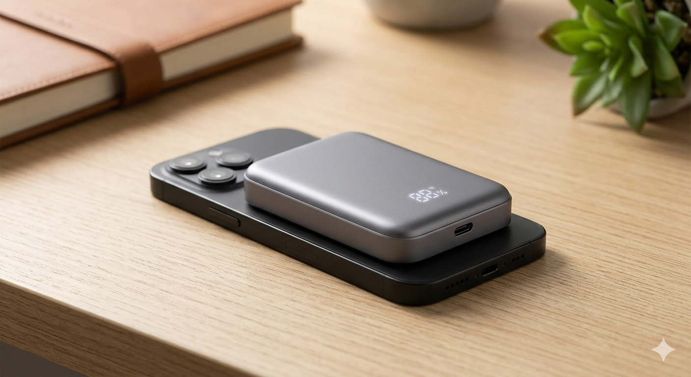 Portable Magnetic Wireless Power Bank 10000mAh
